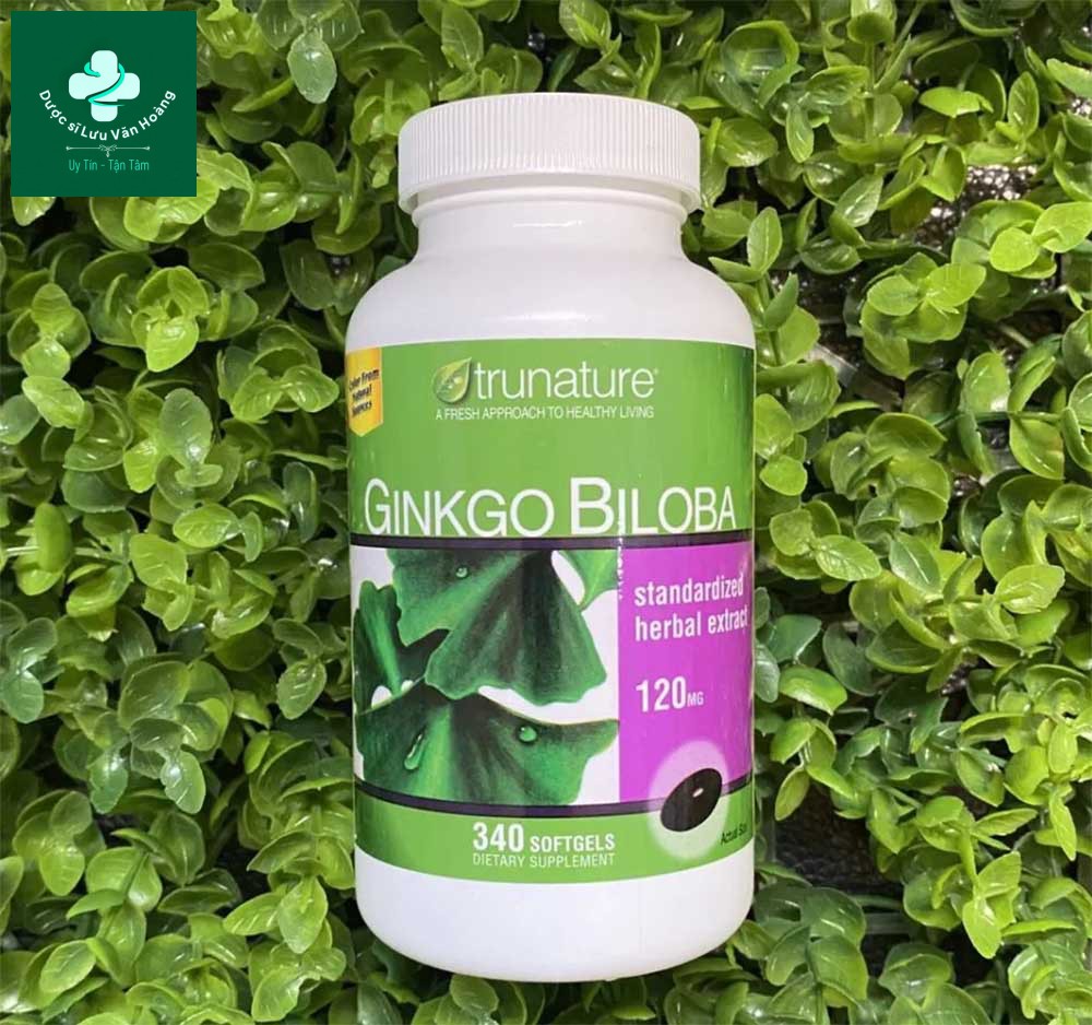 Thuốc chữa rối loạn tiền đình của Mỹ Ginkgo Biloba 120mg Trunature
