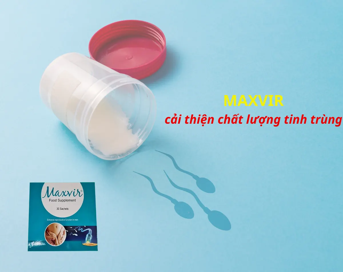 Maxvir Food Supplement 12 Maxvir giúp cải thiện chất lượng tinh trùng