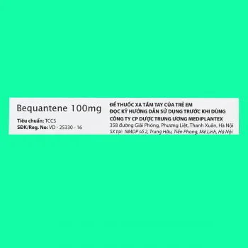 Thuốc Bequantene 100mg