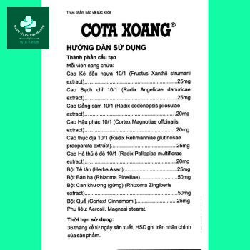 Cota Xoang 10 cota xoang 11