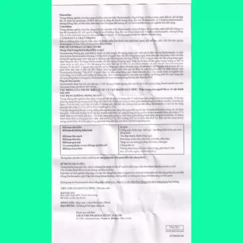 Destacure 2.5mg/5ml 12 Thuốc Destacure 2.5mg/5ml