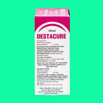 Destacure 2.5mg/5ml 4 Thuốc Destacure 2.5mg/5ml