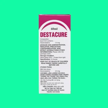 Destacure 2.5mg/5ml 7 Thuốc Destacure 2.5mg/5ml