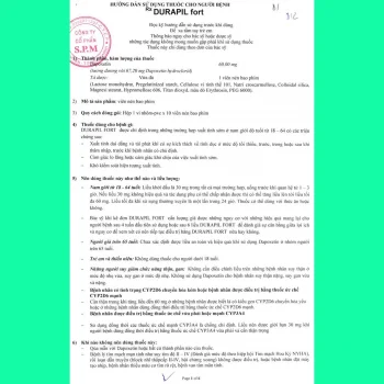 Thuốc Durapil Fort 60mg