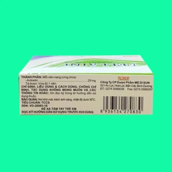 Thuốc Fellaini 25mg