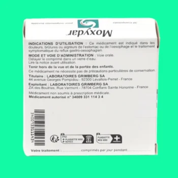 Moxydar 500mg comprimé 7 Moxydar 500mg comprimé
