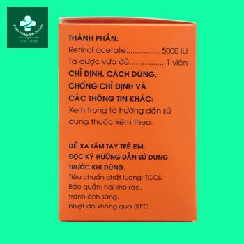 Vitamin A 5000 IU Mekophar 3 vitamin A 5000 IU Mekophar 11