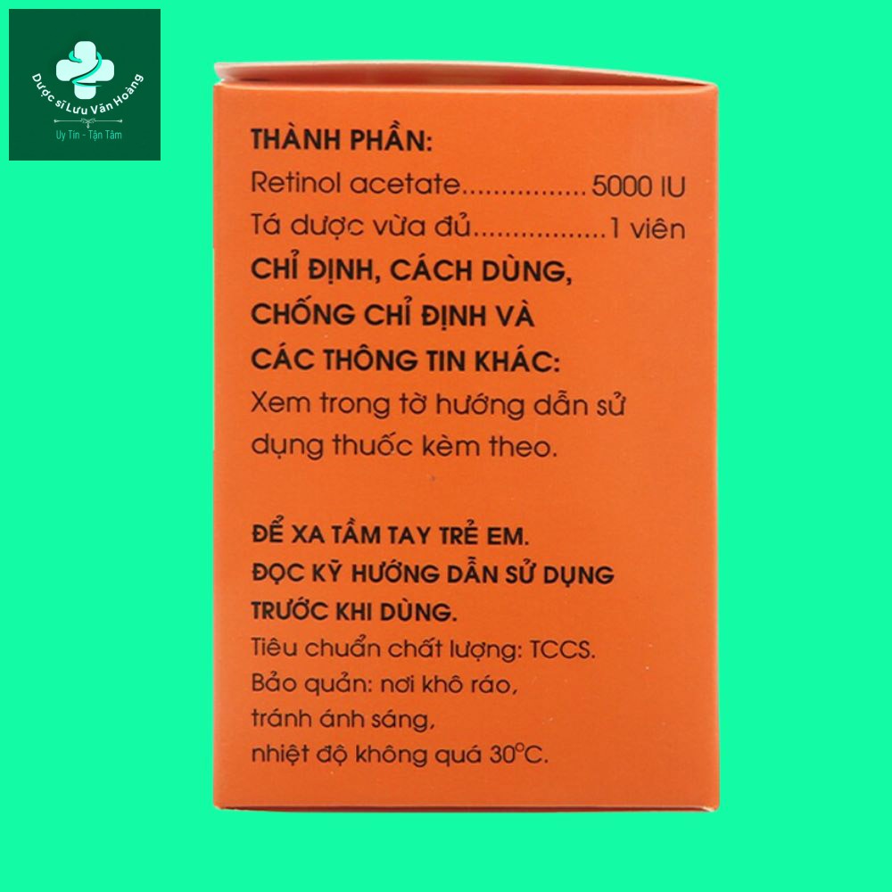 Thiết kế chưa có tên - 1 vitamin A 5000 IU Mekophar 11