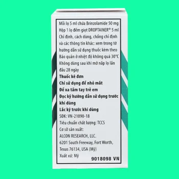 Dung dịch nhỏ mắt Azopt 5ml 1 Dung dịch nhỏ mắt Azopt 5ml