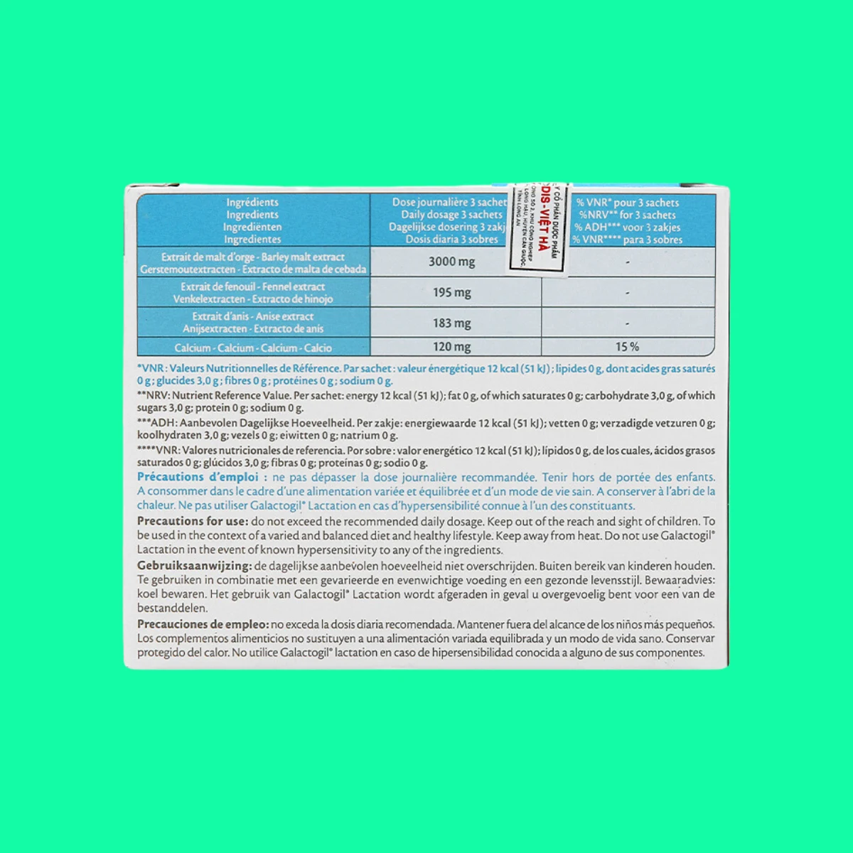 Galactogil-Lactation-4 Cốm lợi sữa Galactogil Lactation