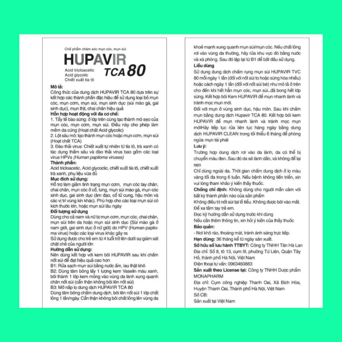 HUPAVIR-TCA-80-7 HUPAVIR TCA 80