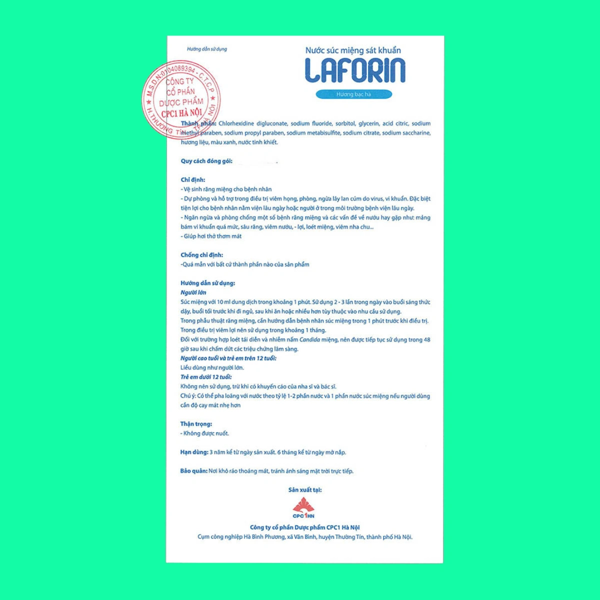 Laforin-7 Nước súc miệng Laforin