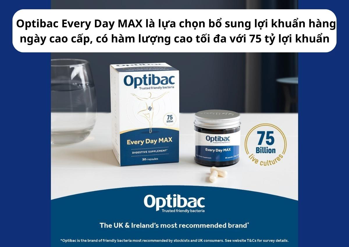 Men vi sinh Optibac Every Day Max 13 Men vi sinh Optibac Every Day Max
