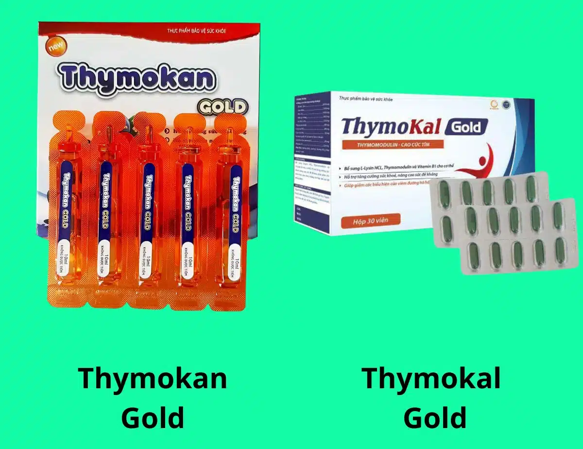 Thymokan Gold 13 Thymokan gold và Thymokal gold