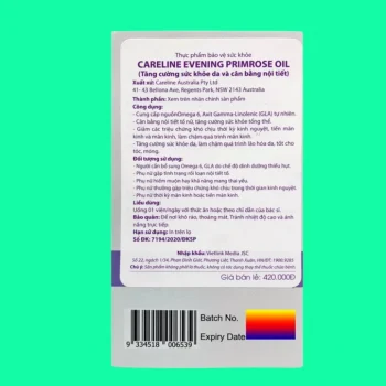 Careline Evening Primrose Oil 1000mg