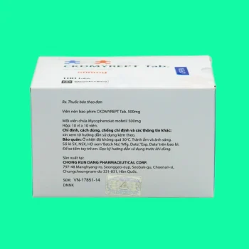 Ckdmyrept Tab. 500mg 4 Ckdmyrept Tab. 500mg