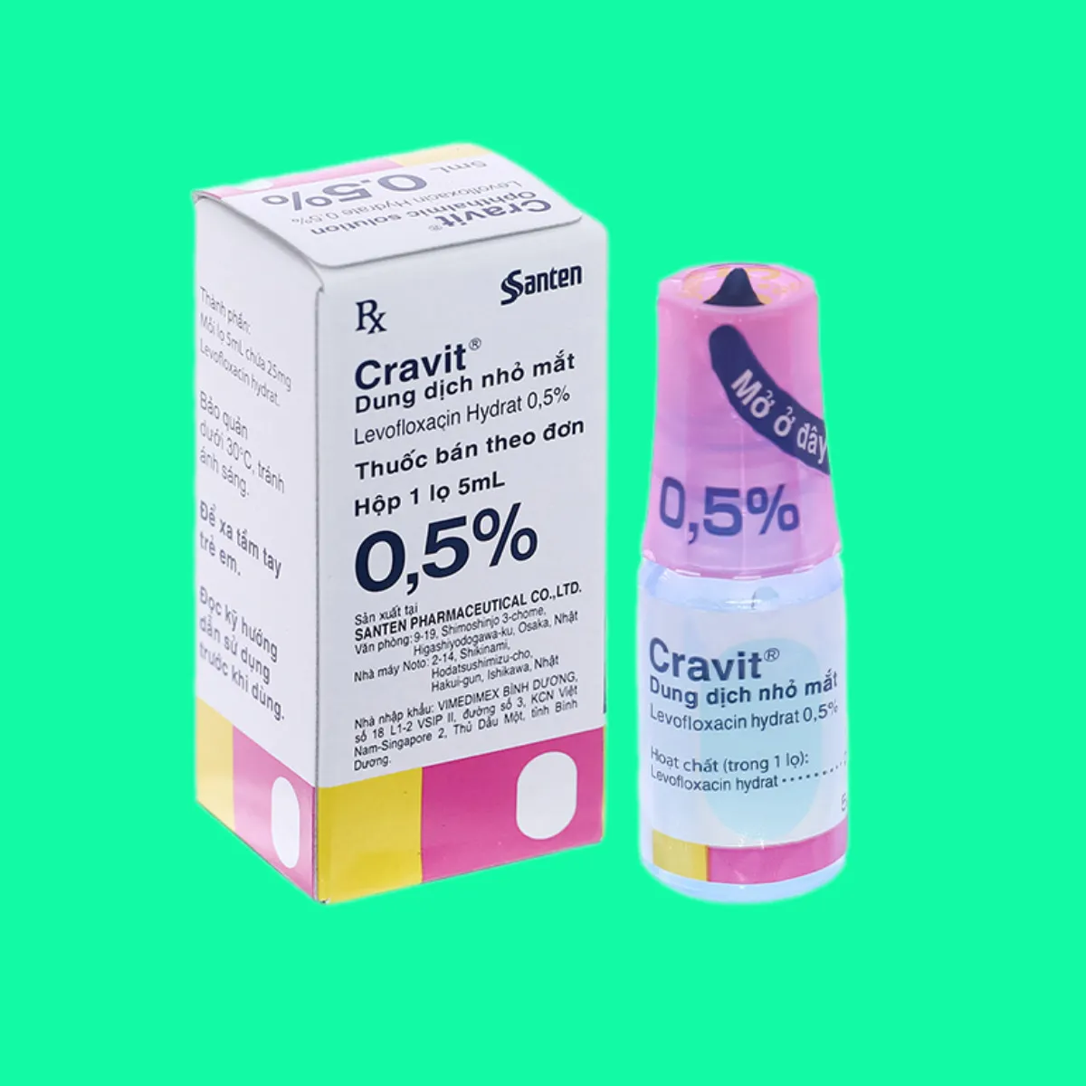 cravit-1 Thuốc nhỏ mắt Cravit 0.5%