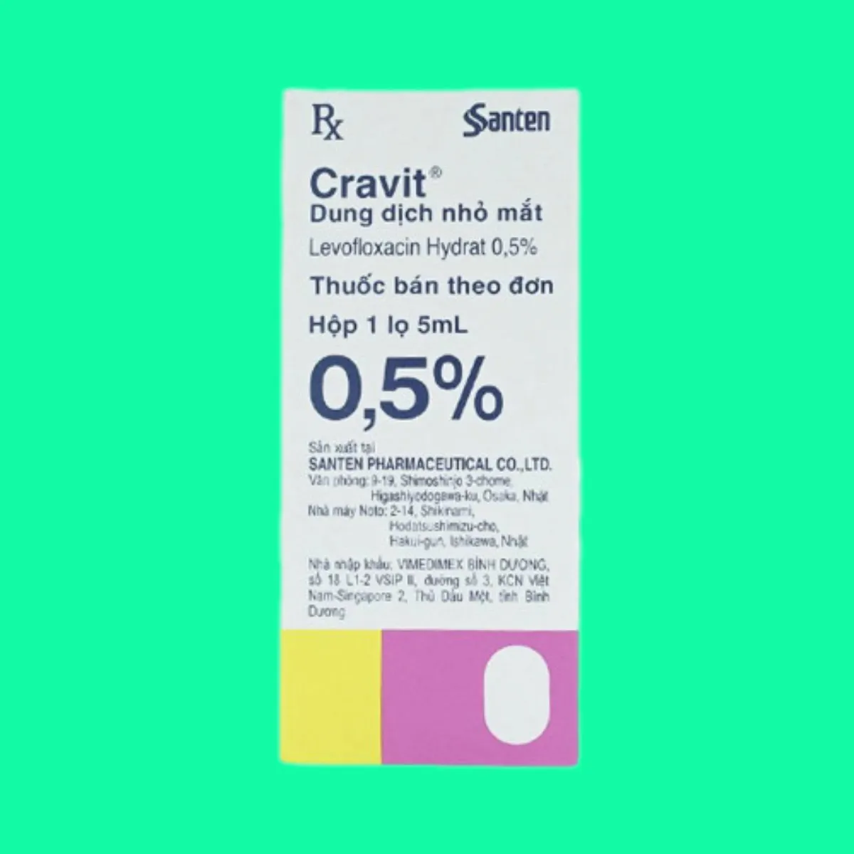 cravit-10 Thuốc nhỏ mắt Cravit 0.5%