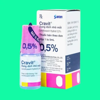 Thuốc nhỏ mắt Cravit 0.5%
