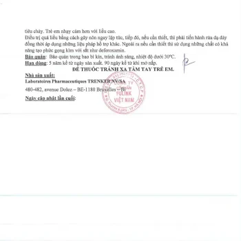 Ferricure 100mg/5ml 18 Thuốc Ferricure 100mg/5ml