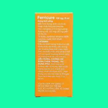 Ferricure 100mg/5ml 8 Thuốc Ferricure 100mg/5ml