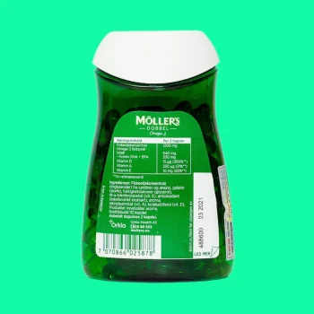 Viên uống dầu gan cá tuyết Möller’s Dobbel Omega 3