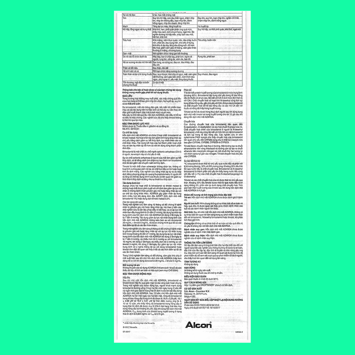 nho-mat-azarga-4 Hỗn dịch nhỏ mắt Azarga