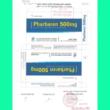 Thuốc Pharbaren 500mg