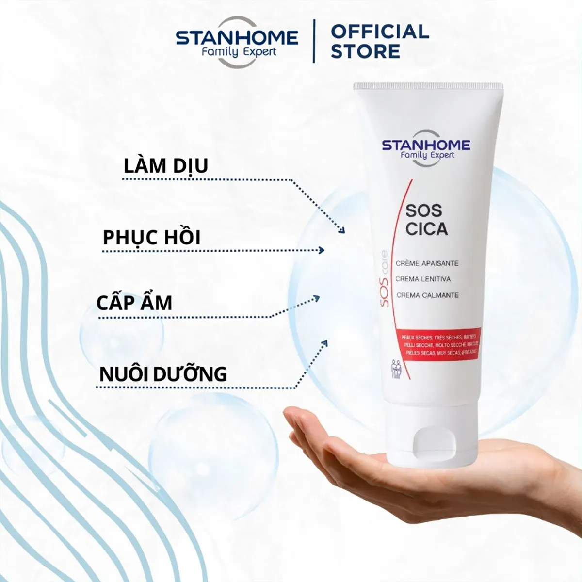 SOS CICA 75ml 6 Công dụng của SOS CICA