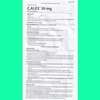 Thuốc Cales 20