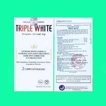 Viên uống trắng da Triple White