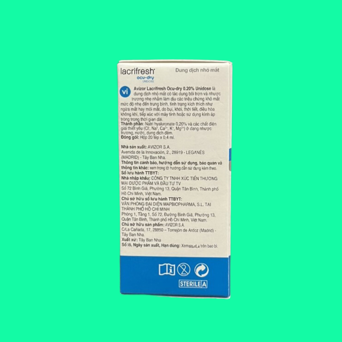 Avizor Lacrifresh Ocu Dry 0.20% - 5 Avizor Lacrifresh Ocu Dry 0.20% Unidose