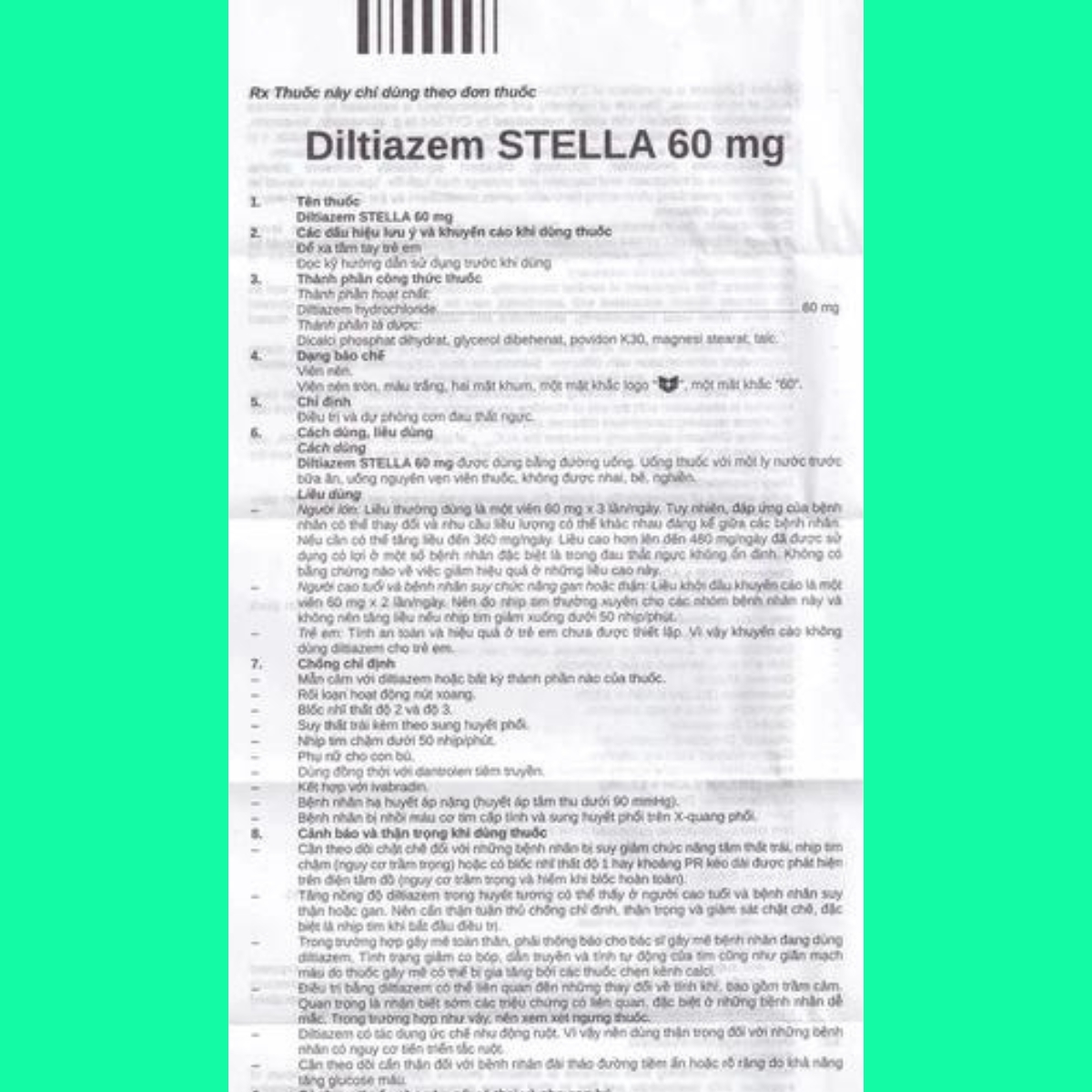 Diltiazem-stella-60mg-8 Diltiazem stella 60mg