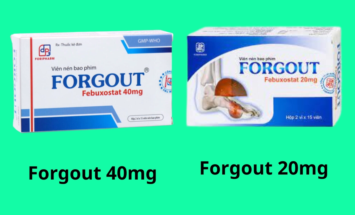 Forgout 40mg 11 Forgout 40mg và Forgout 20mg