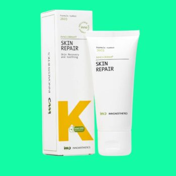 Hình ảnh mặt trước hộp và tuýp kem Inno-Derma Skin Repair