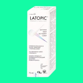 Mặt chính diện hộp Latopic Probiotic Face and Body Cream