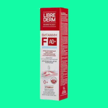 Mặt bên hộp Librederm Vitamin F Semi Rich Cream