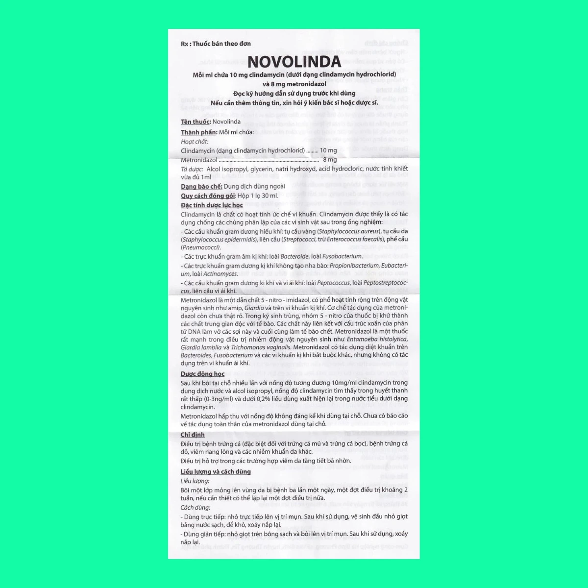 Novolinda-8 Thuốc Novolinda