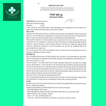 Tờ hướng dẫn sử dụng Pycip 500