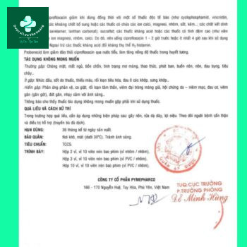 Tờ hướng dẫn sử dụng Pycip 500