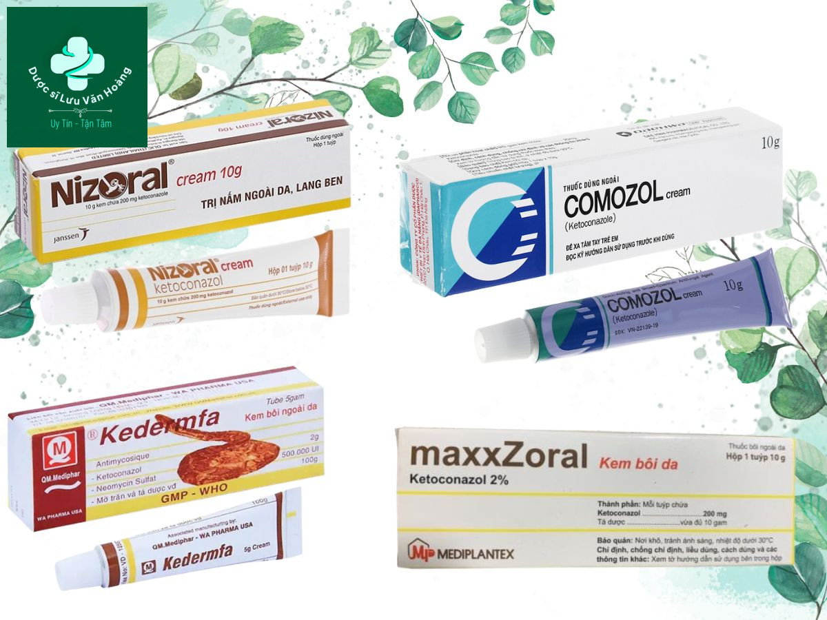 Thuốc bôi có chứa thành phần Ketoconazole