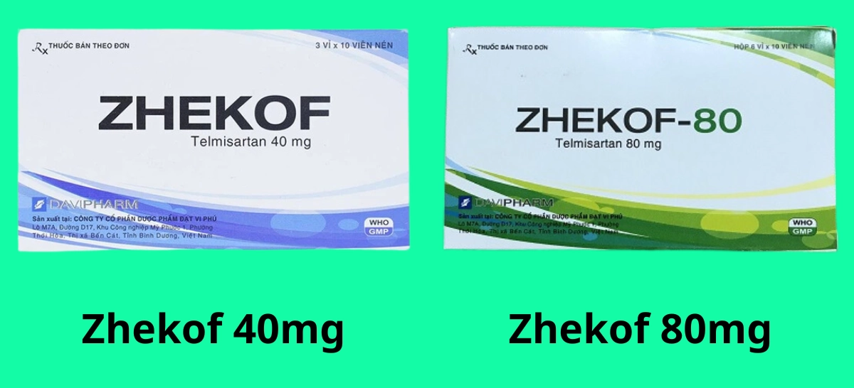 Zhekof 40mg 15 Phân biệt Zhekof 40mg và Zhekof 80mg