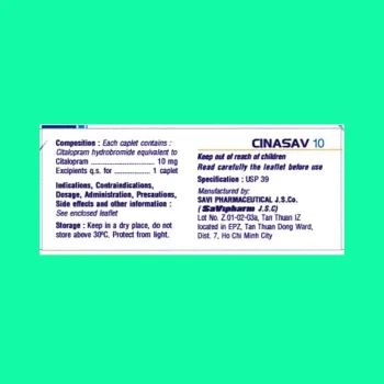Cinasav 10 4 Thuốc Cinasav 10