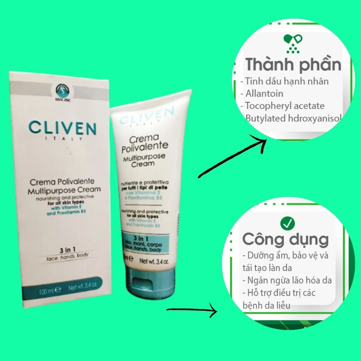CLIVEN Crema Polivalente Multipurpose cream