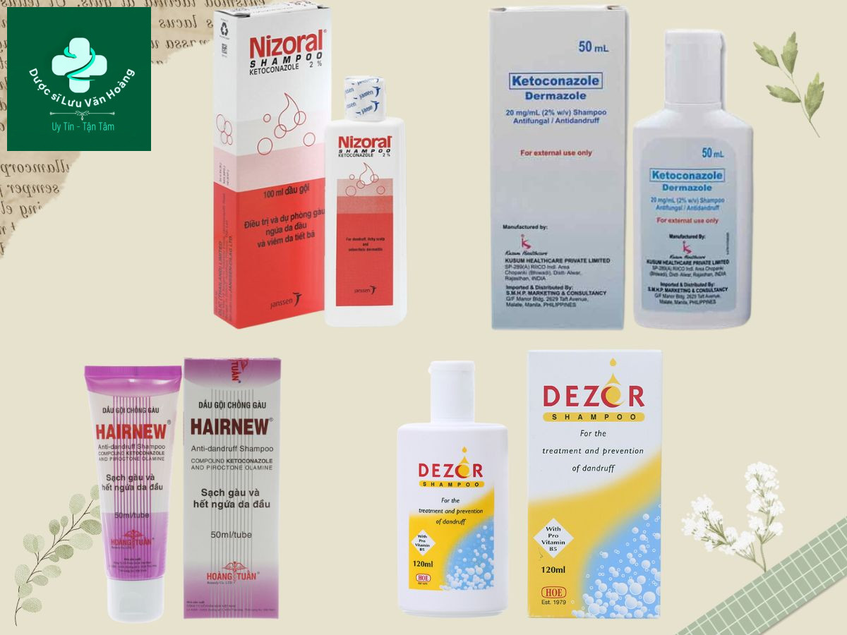 Thuốc gội đầu chứa Ketoconazol