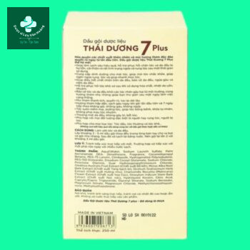 Dầu gội Thái Dương 7 Plus 4 Dầu gội Thái Dương 7 Plus