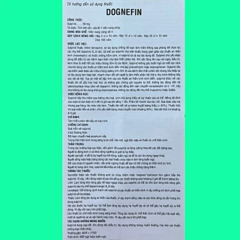 Dognefin 50mg 11 Thuốc Dognefin Sulpiride 50mg