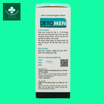Dung dịch vệ sinh nam Detomen 12 Detomen - Dung dịch vệ sinh nam tạo bọt từ thiên nhiên