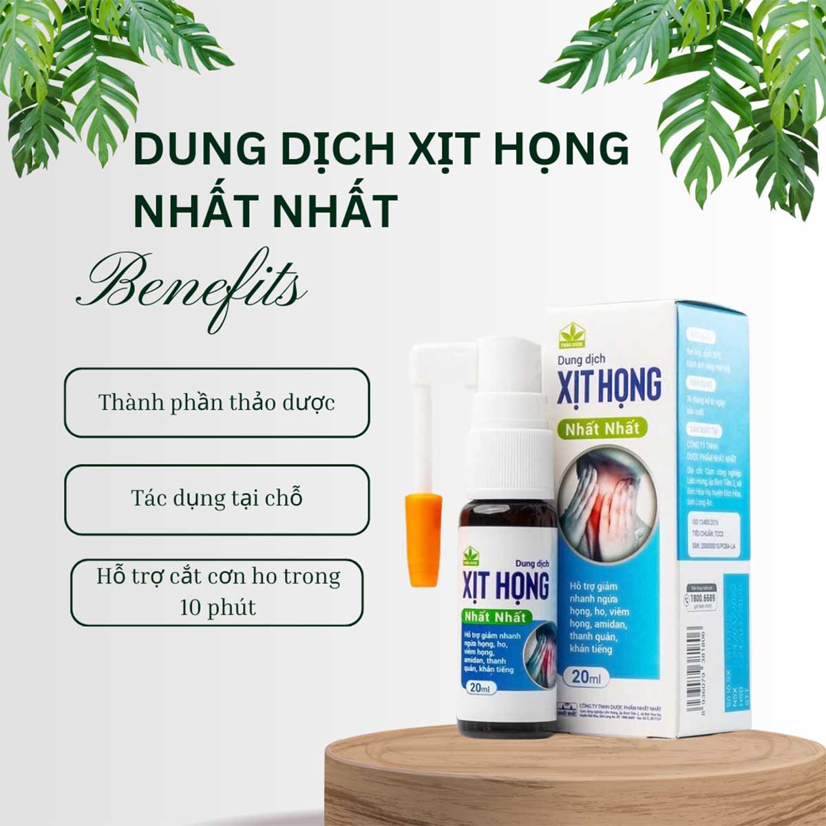 Dung dịch Xịt Họng Nhất Nhất