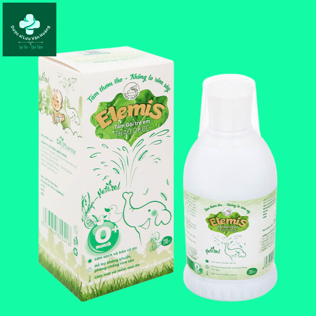 elemis-200-10 Nước tắm gội thảo dược Elemis 200ml